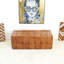 Banc en cuir brun clair de 17,7 po x l 47,2 po x P 19,7 po Benjamin