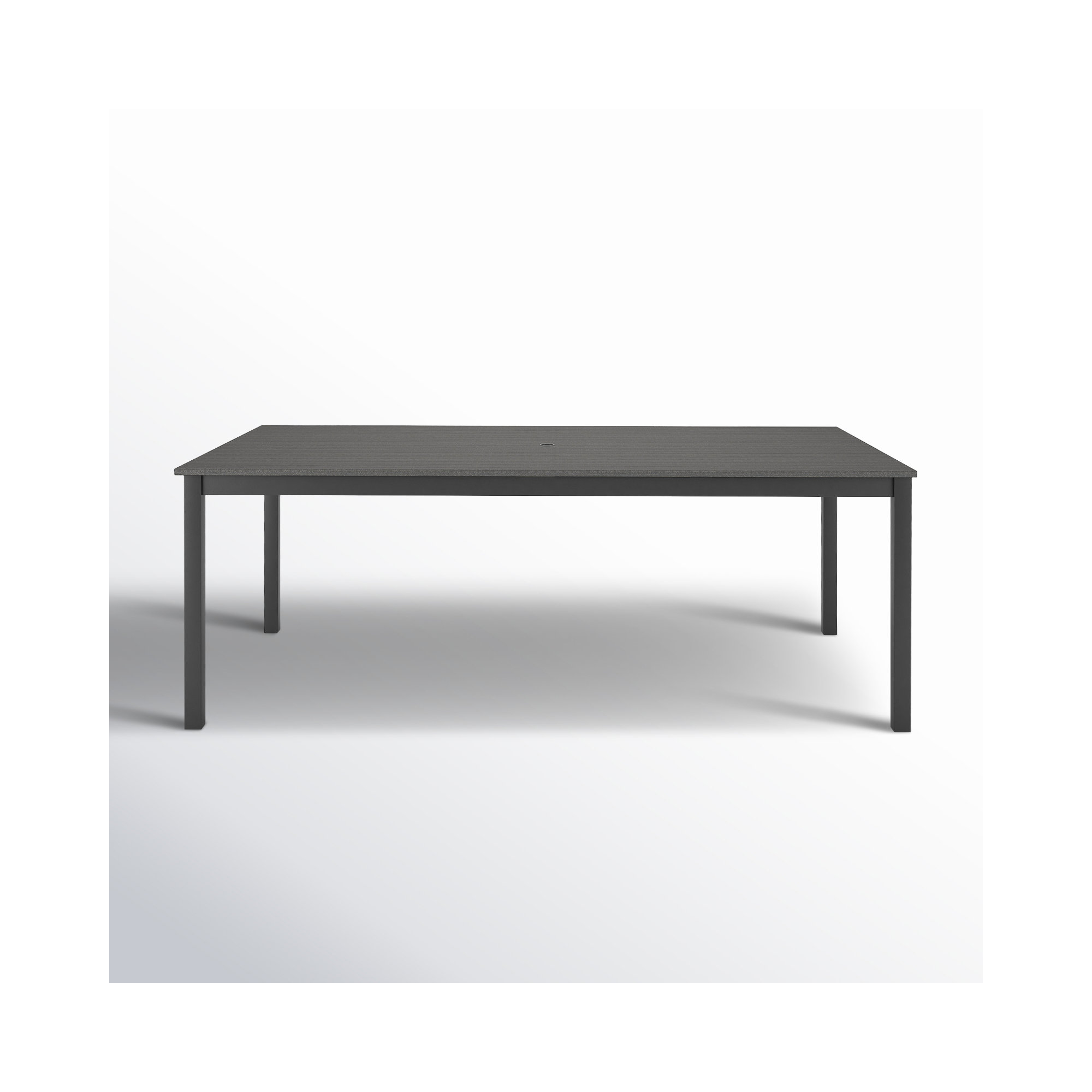 Townsend Outdoor Rectangular Patio Dining Table, Gray, 41" W x 83" L x 29" H