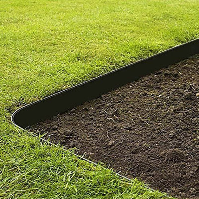 12.9 cm H x 31.6 cm W Plastic Lawn Edging Fencing