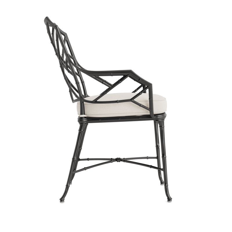 Calcutta Outdoor Dining Chair, Fusion Natural, Textured Pewter