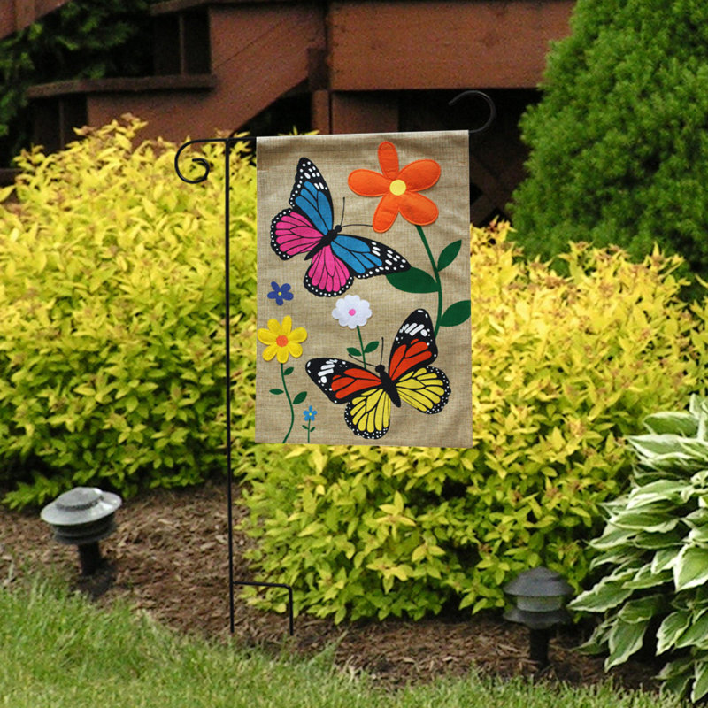 Drapeau de jardin Butterfly Dance, Plantes et fleurs