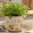 Lemon Summer Decor Plant Pot, 6 Inch Vintage Ceramic Planter With Drainage For Indoor Plants, Rustic Lemons Vase For Centerpieces, Mediterranean Kitchen Home Decor, Yellow Gifts For Gardening