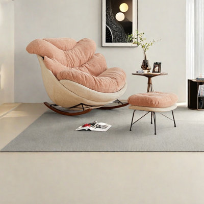Chaise berçante ergonomique et minimaliste