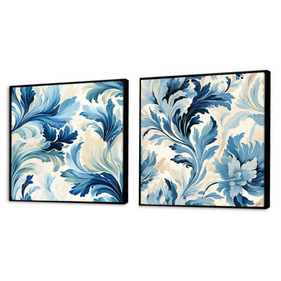 Cvita - Abstract Botanicals Square Collage Set Of 2