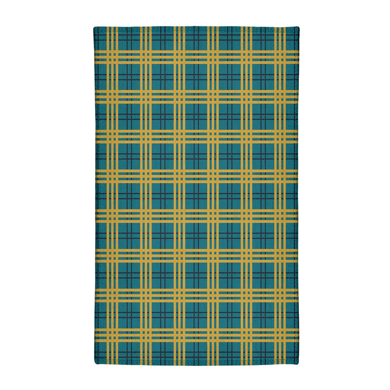 Plaid Indoor Rug, Rectangle 5' x 7'