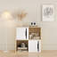 Bibliothèque à 4 cubes, étagère, rangement