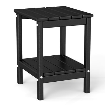 2-tier 14x13in HDPE Outdoor Adirondack Table by Winston Porter