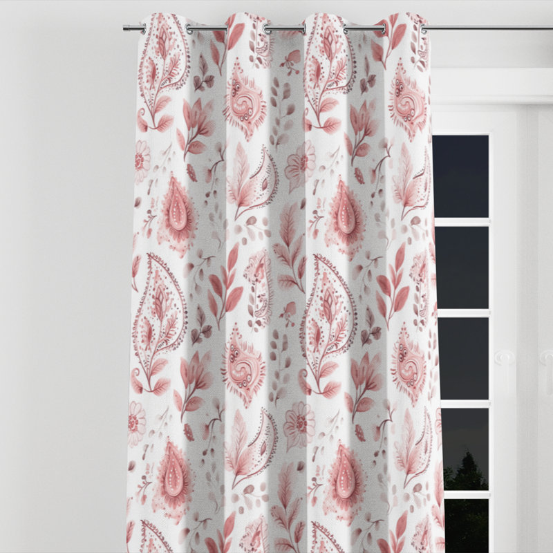 French Country Velvet Curtains - Transitional Azarya Grommet Curtain - 1 Panel, 52" W x 63" L, Silver Grommets