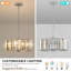 Lustre suspendu en cristal de 17 po