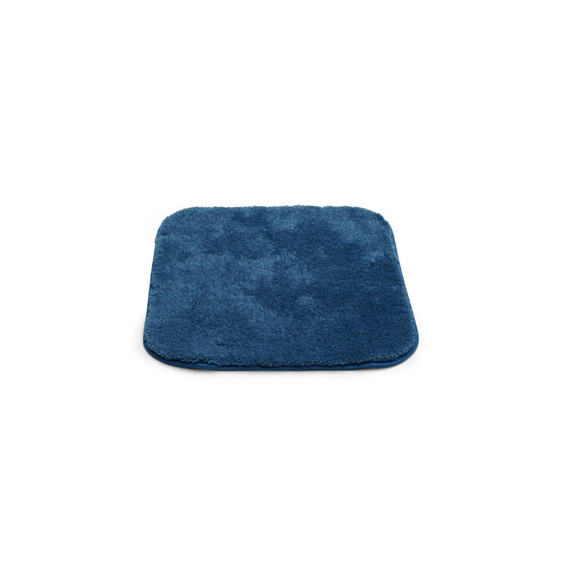 Tapis pour salle de bain Auna, Bleu foncé