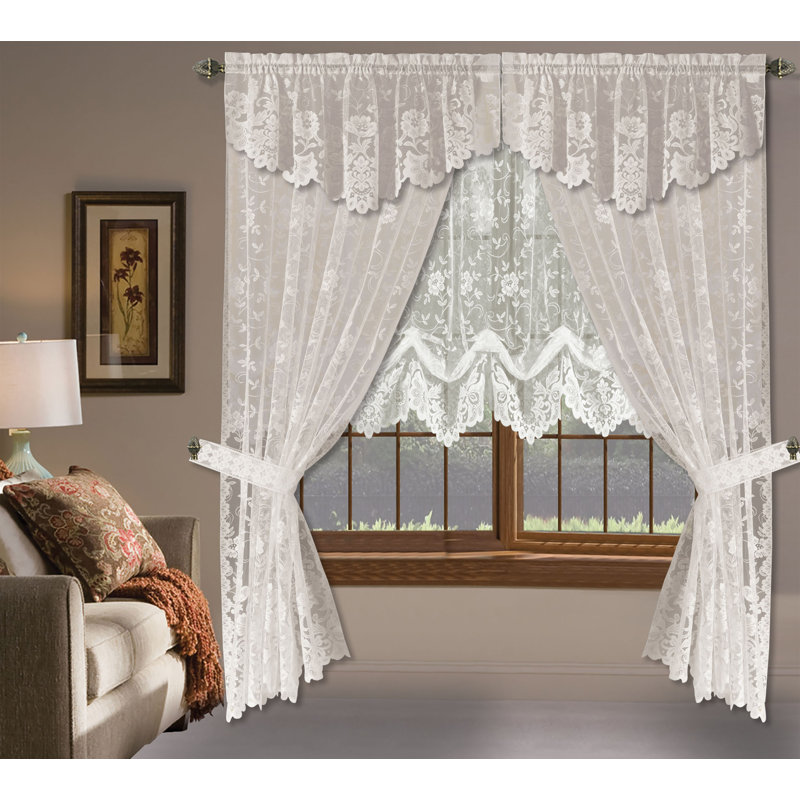 Salcombe Semi Sheer Curtain Single Panel, 56" W x 20" L