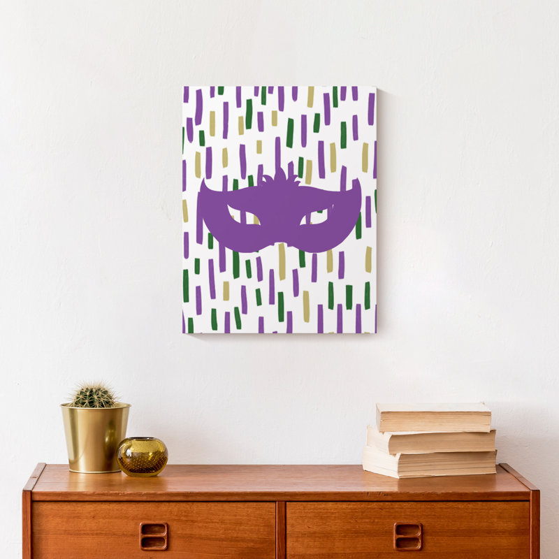 Conffeti Mask Print On Canvas