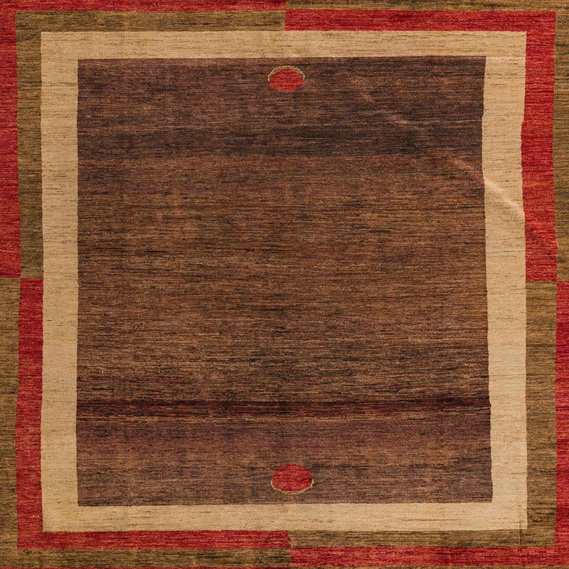 Tapis abstrait moderne 4717, Carré 3 pi