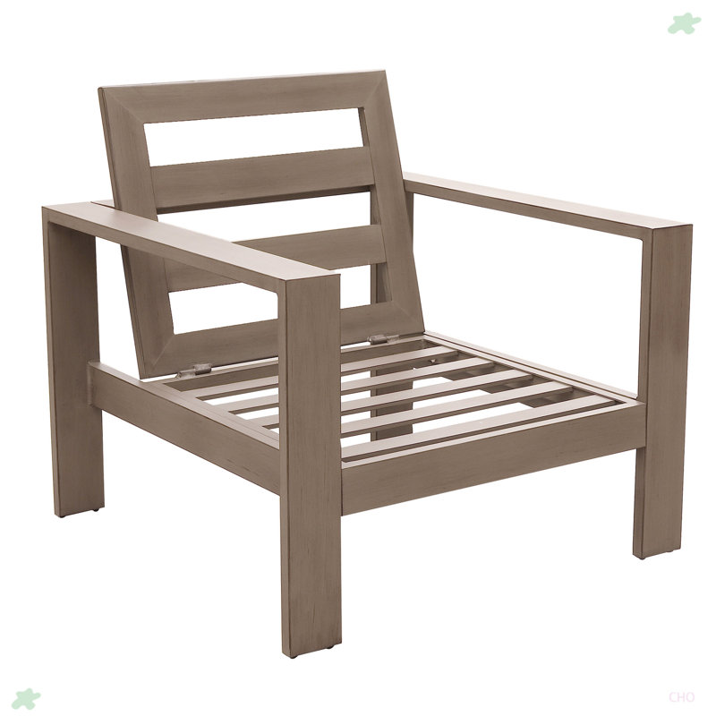 Fauteuil club, étain en poudre, Kaki / kaki