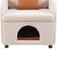 Fauteuil de loisir rembourré en tissu Sherpa