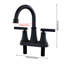 Double Handle Bathroom Sink Faucet with Drainer-380236909