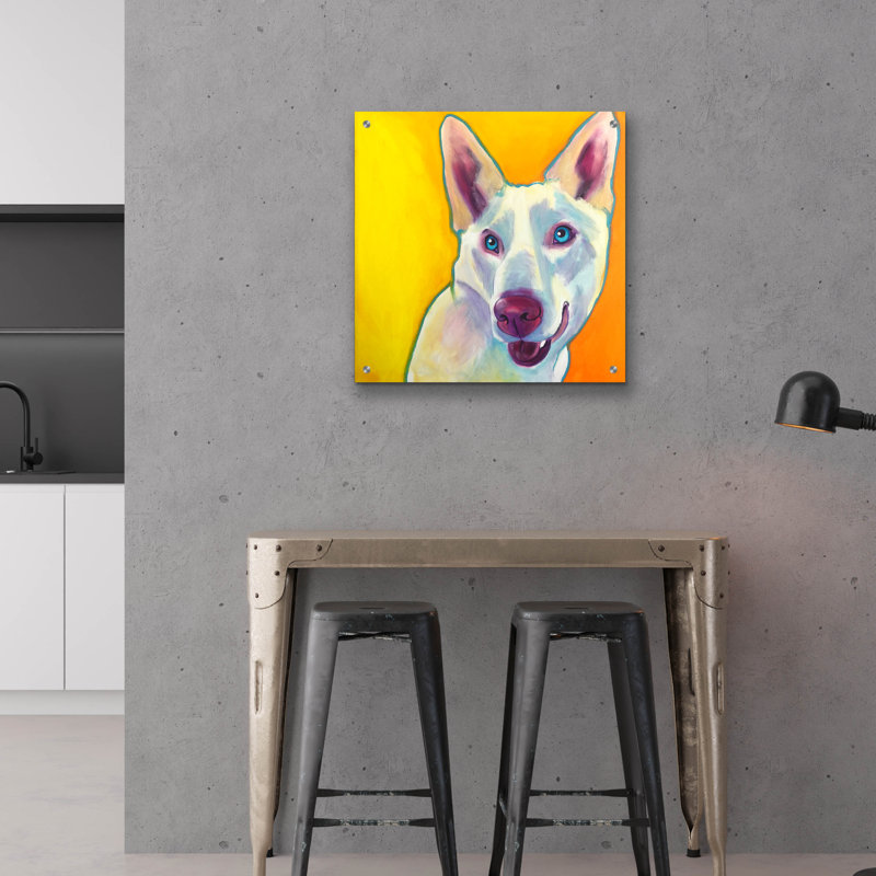 «Husky - Charlie» par Dawg Painter, H 24 po x l 24 po x P 0,2 po