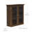 Jaeden Removable Two-Door Wall Cabinet with Water-Textured Glass and Adjustable Shelves-106209694