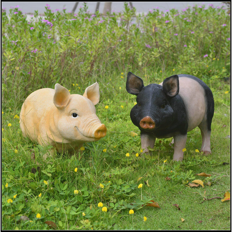 Ornements de cochon en résine 26 po pour animaux