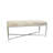 Safari Silver Foil Cowhide Bench