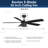 RAVIAN 5-Blade Ceiling Fan With Remote - (No Light)-1279100199-1279100194