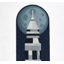 Tapis bleu Momeni 2 pi 4 po x 7 pi 7 po Rocket