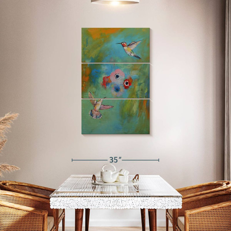 Brampt Hummingbirds, 45" H x 28" W