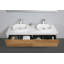 Ensemble de meuble-lavabo double mural 71 po Leffler