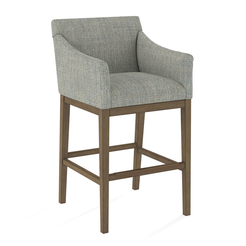 Upholstered Stool, 61473-73, Weathered Gray