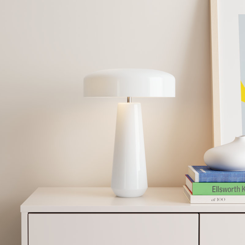 Hardacre Ceramic Table Lamp, Gloss White