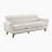 Lucian 84" Modern & Contemporary Textured Sofa with Refined Tufted Back, Modern Flared Arm Design