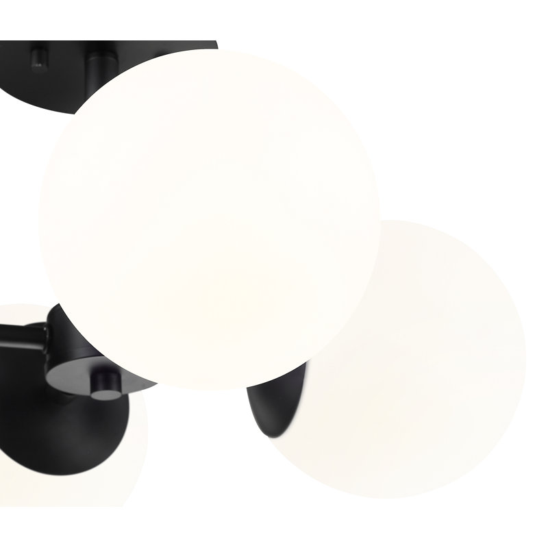 Kaleva Glass Semi Flush Mount