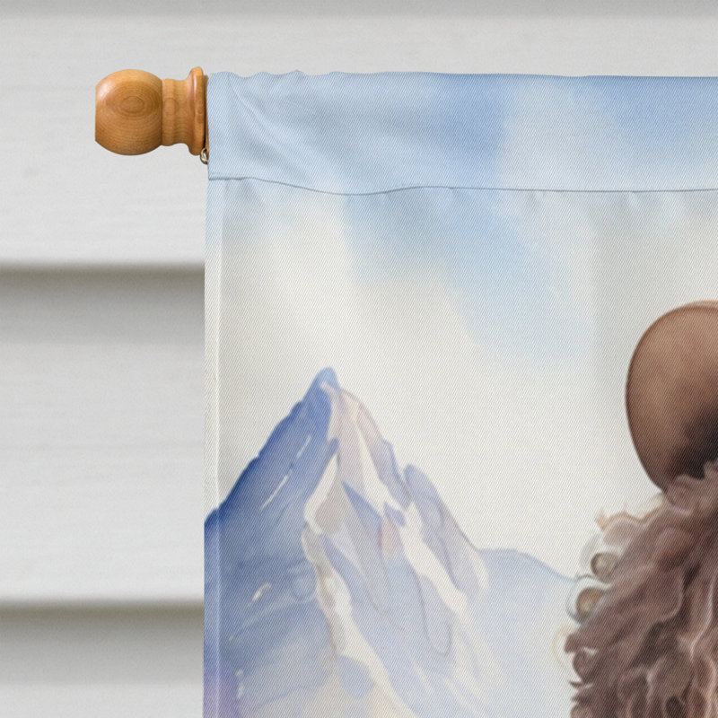 Drapeau Cowboy Welcome House, Brun Poodle