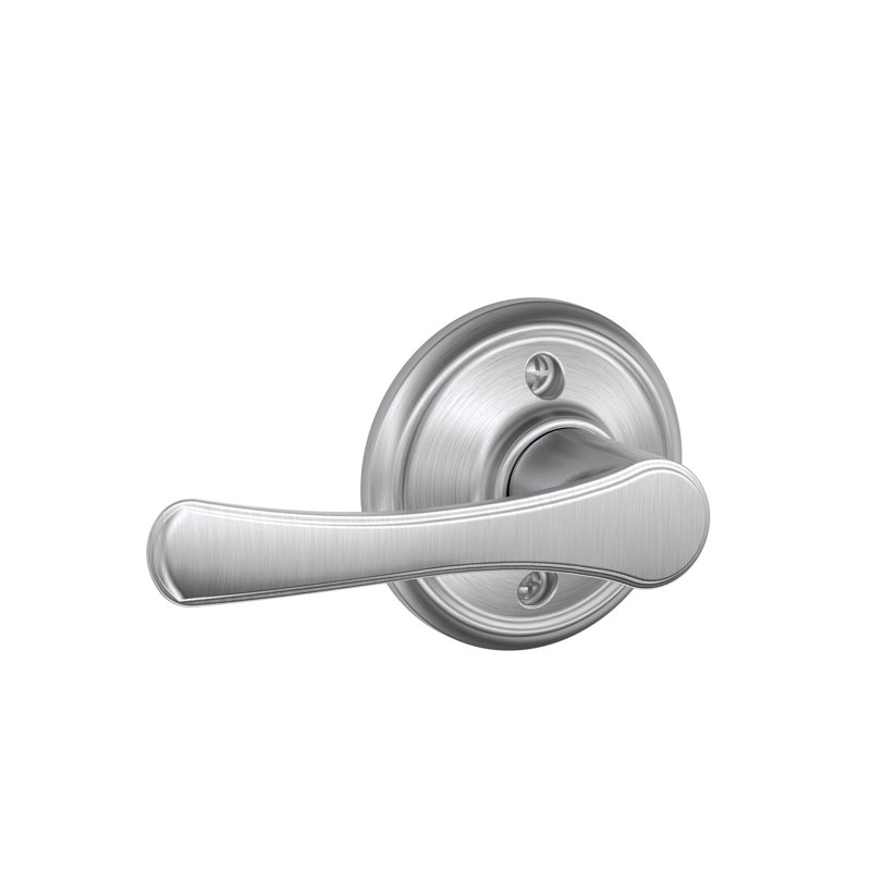 Avila Lever Non-Turning Lock, Satin Chrome
