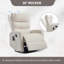 Fauteuil inclinable pivotant manuel avec fonction de massage thermique-1431994259