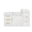 Meuble-lavabo mural 30 po avec porte à fermeture douce et tiroirs, meuble-lavabo avec lavabo-542140065