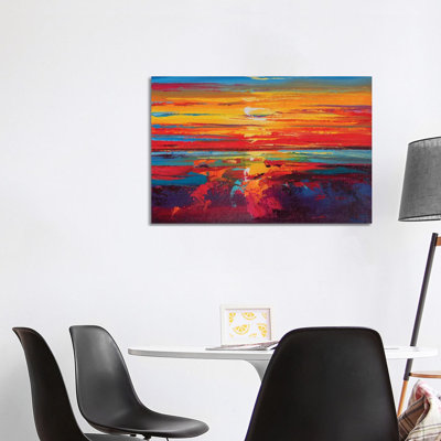 Abstract Seascape XII by Andrej Ostapchuk - Wrapped Canvas Print