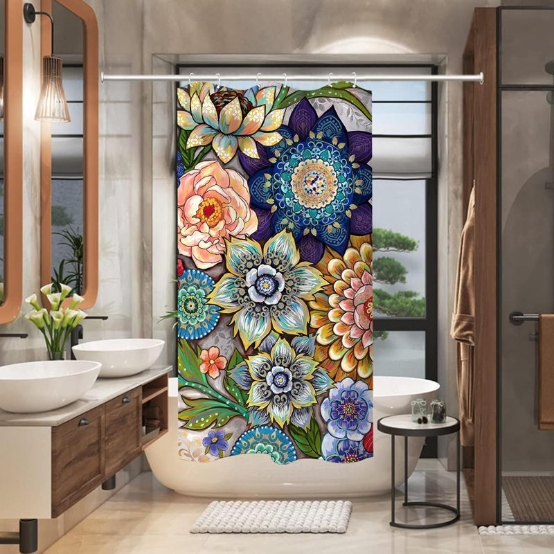 Rideau de douche Boho Floral