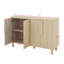 Buffet polyvalent - magnifique buffet en bois avec tablettes réglables et poignées arquées uniques-602392293