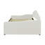 Full Size Upholstery Daybed Frame With Shall Shaped Backrest And Trundle