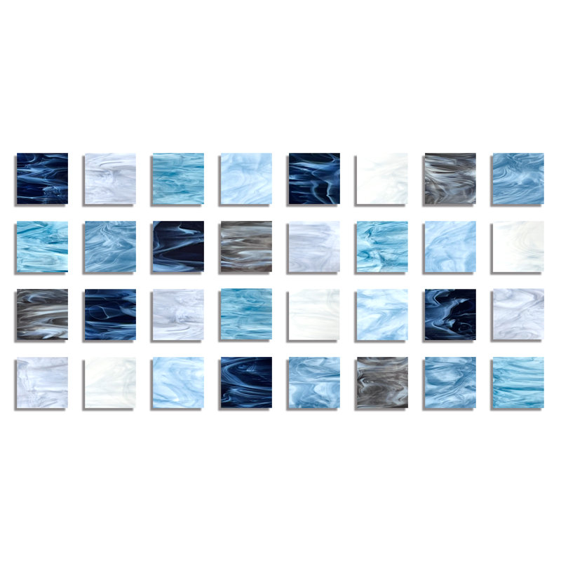 Cool And Crisp Handmade Glass Wall Decor