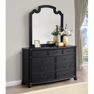 Commode 9 tiroirs avec miroir Stanfill