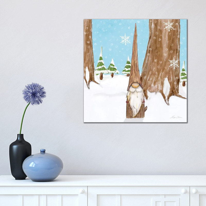 Winter Gnome III by Hugo Edwins - Wrapped Canvas Print, 45.72 cm H x 45.72 cm W x 3.175 cm D