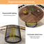 Round Metal Base Dining Table