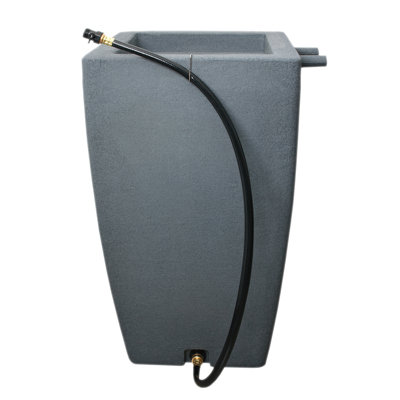Camarillo Tall Square Rain Barrel with Hose