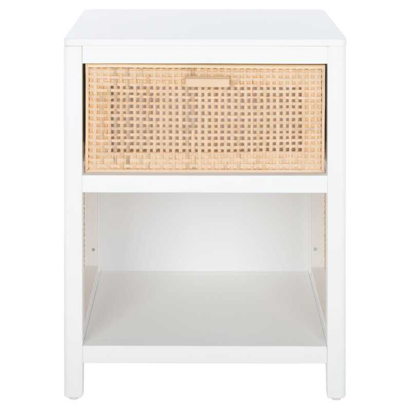 Table de chevet Epaulette, Blanc