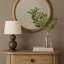 Miroir rond English Oak