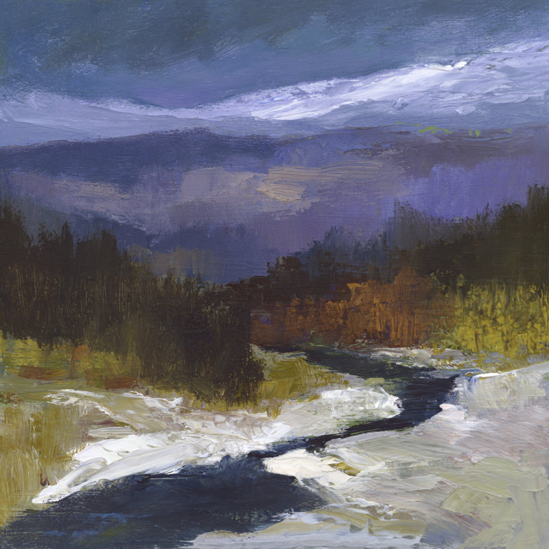 Mountain Colours I by Sheila Finch - Wrapped Canvas Painting, 51cm H x 51cm W