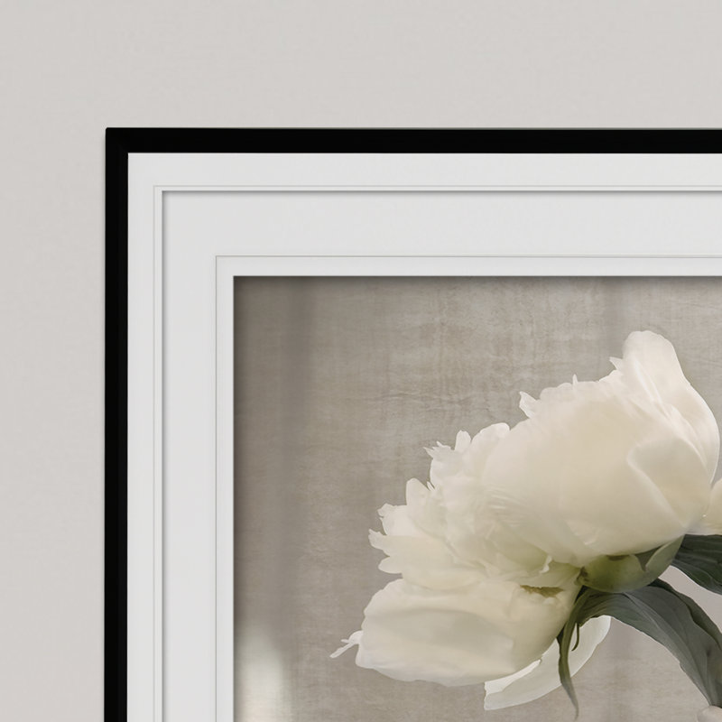 " Farmhouse Blooms ", Black, 30" H x 40" W x 1.5" D