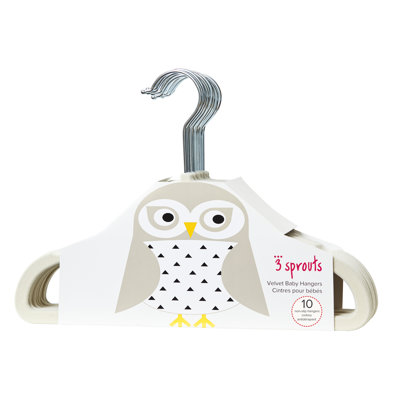 Cintre pour enfants en tissu antidérapant pour robe / chemise / chandail
